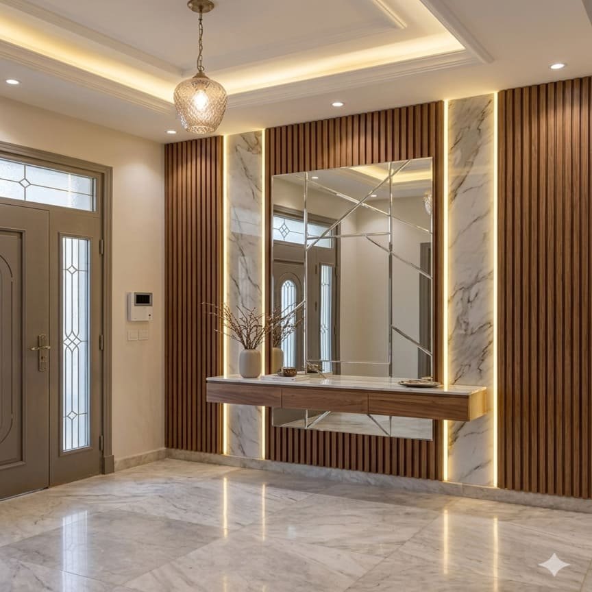 ديكورات مداخل وتفصيل مرايات الدمام