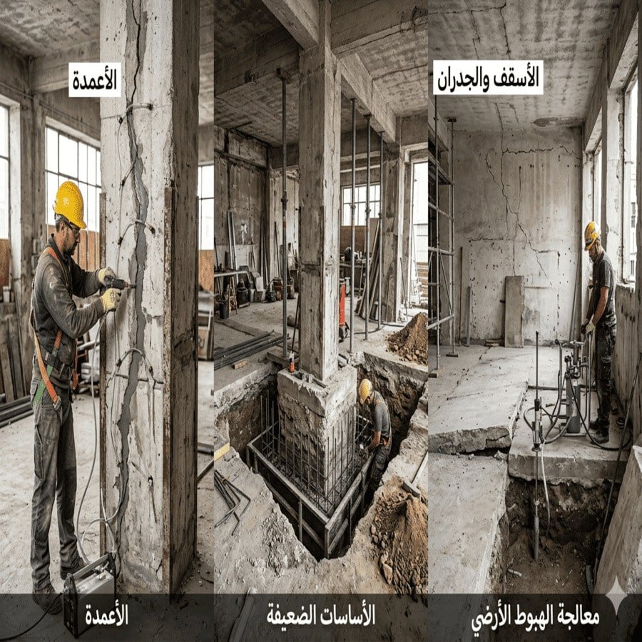 الترميم الإنشائي للمباني