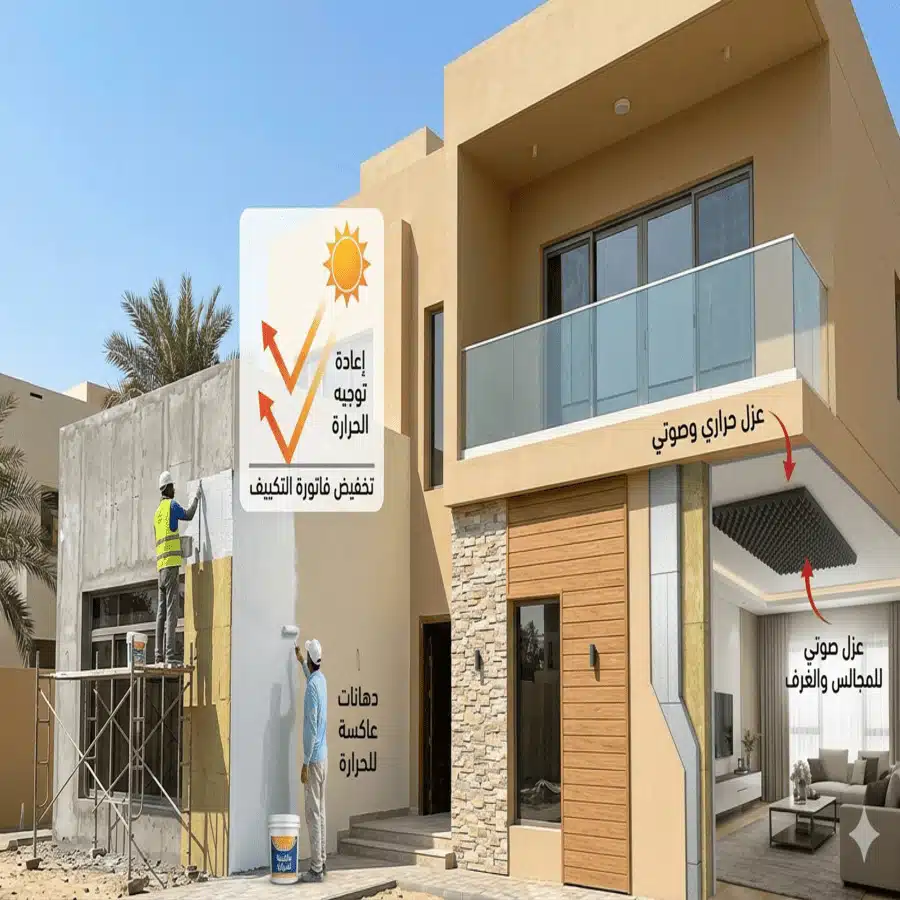 ترميم الواجهات والعزل الحراري